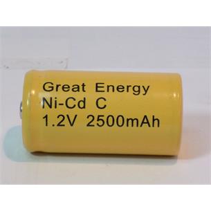 Bateria 1,2V 2500mAh Ni-Cd tipo C