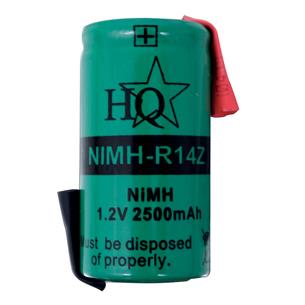 Bateria 1,2V 2500mAh Ni-Mh tipo C 48,1x25,3mm soldar