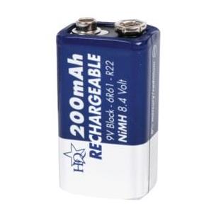 Bateria 8,4V 250mAhr Ni-MH tipo 6F22