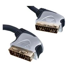 Cable video Euro/Euro 0,75m serie oro