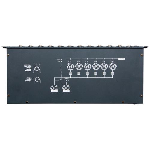 Distribuidor de señal DMX de 6 vias SPLITTER 1202 Distribuidor de señal DMX de 6 vias SPLITTER 1202