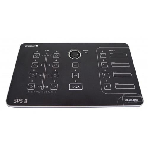 Micrófono de Paging para 8 zonas SPS8 Micrófono de Paging para 8 zonas SPS8