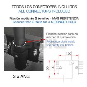 Quitamiendo para el lateral de 2m de las tarimas Guil TMQ-2/N 2