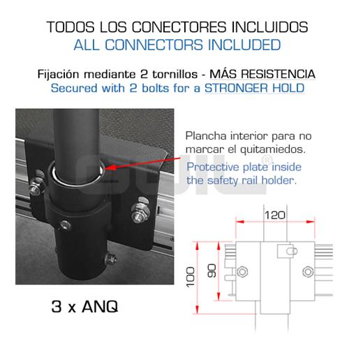 Quitamiendo para el lateral de 2m de las tarimas Guil TMQ-2/N Quitamiendo para el lateral de 2m de las tarimas Guil TMQ-2/N