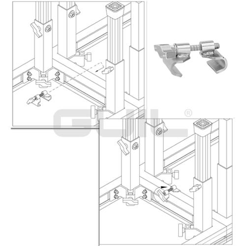Sistema de union interno marco-marco para tarimas TMU-02