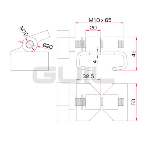 Sistema de union interno marco-marco para tarimas TMU-02
