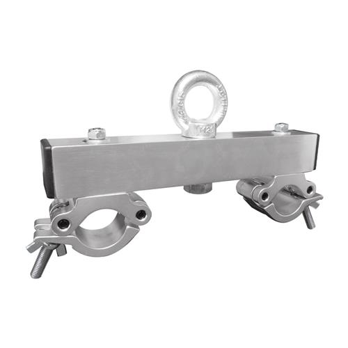 Adaptador de truss con dos abrazaderas para tubos de 50mm. y anilla inferior WC8 Adaptador de truss con dos abrazaderas para tubos de 50mm. y anilla inferior WC8