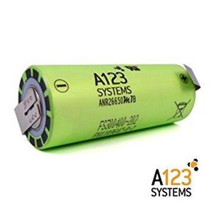 Bateria litio recargable 3,3V 2500mAh 26650 soldar