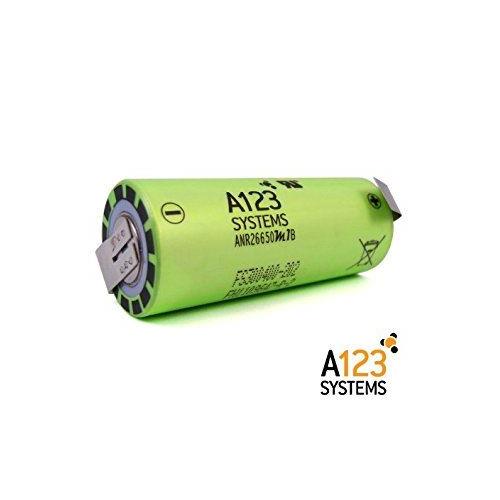 Bateria litio recargable 3,3V 2500mAh 26650 soldar