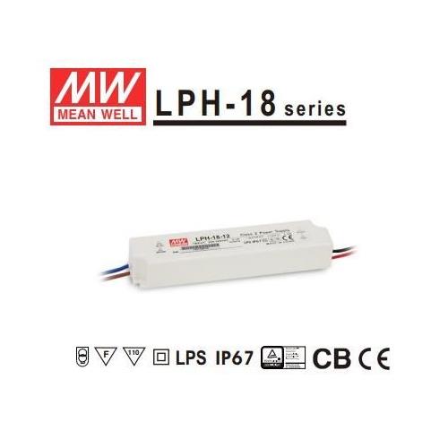 Mean Well. Fuente LPH-18-12 12V 1.5A