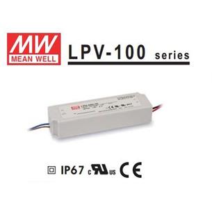 Mean Well. Fuente de alimentacion estanca IP67 fijo 12Vdc 8,5A LPV-100-12