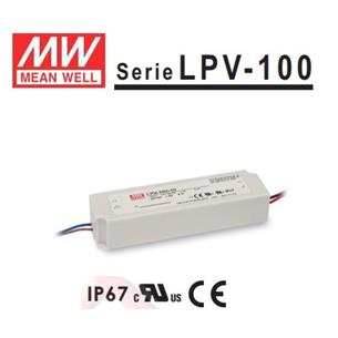 Mean Well. Fuente de alimentacion IP67 fijo 24Vdc 4.2A LPV-100-24