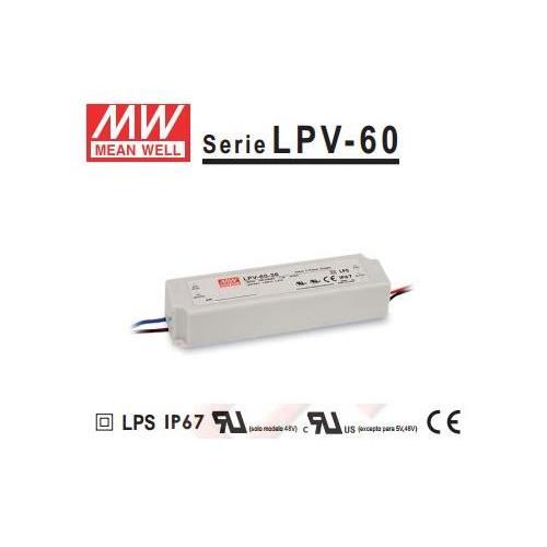 Mean Well. Fuente de alimentacion LPV-60-5 5V 8A