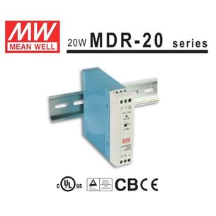 Mean Well. Fuente carril DIN fijo 5v 3A MDR-20-5