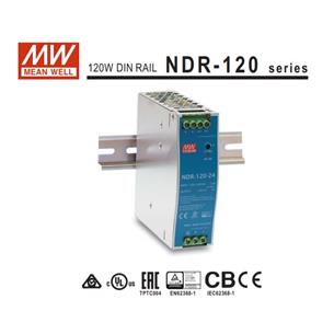 Mean Well Fuente carril DIN 24v 5A serie NDR