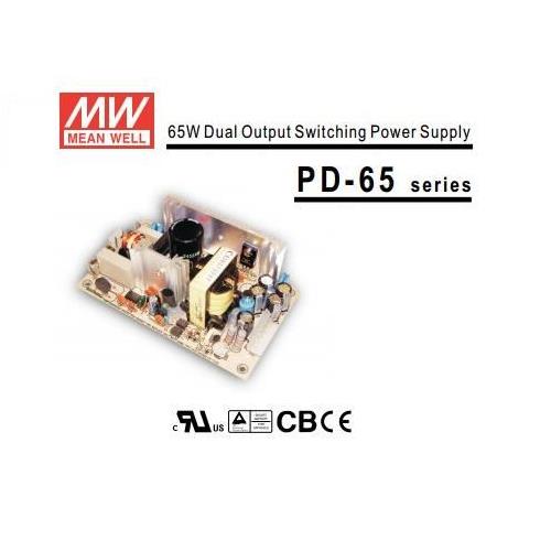 Mean Well Fuente dual PD-65A 5V/12V