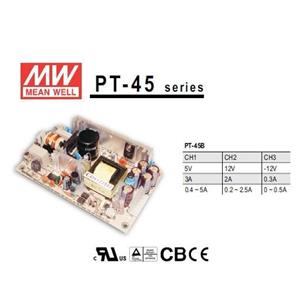 Mean Well Fuente triple PT-45B 5+12-12V
