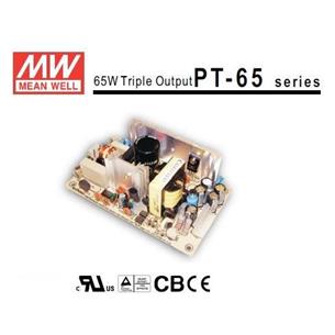 Mean Well Fuente triple PT-65B 5+12-12V