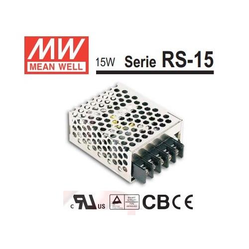 Mean Well. Fuente 12V 1,3A serie RS-15