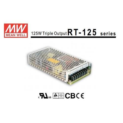 Mean Well Fuente Triple RT-125D 5V/12V/24V